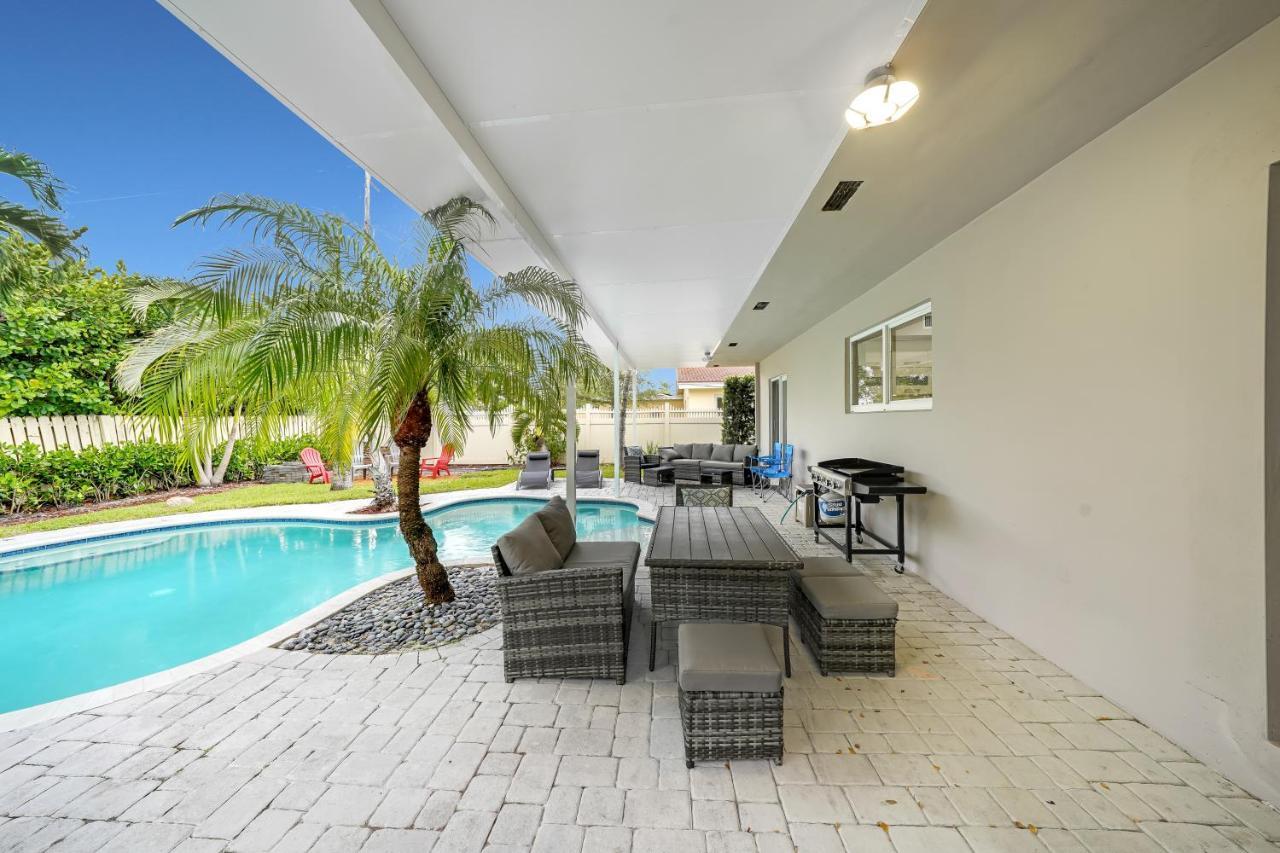 Comfortable 4 Bedroom House With Pool By Pmi Fort Lauderdale Eksteriør billede