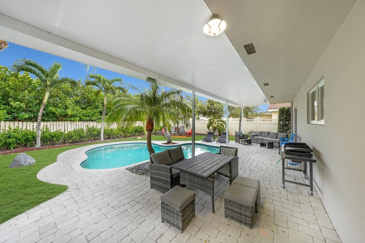Comfortable 4 Bedroom House With Pool By Pmi Fort Lauderdale Eksteriør billede